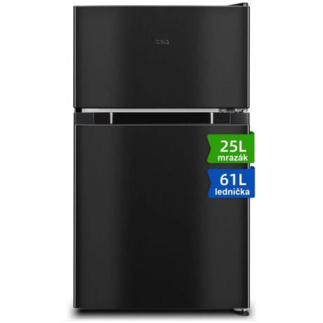 CHiQ kombi, mrazák nahoře, 86l (L 61l, M 25l), LowFrost, tm. metal. + 12 let záruka na kompresor (bez registrace)