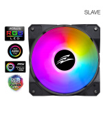 EVOLVEO 12FSB, ventilátor, 120mm, 4pin molex, ARGB, slave, černý