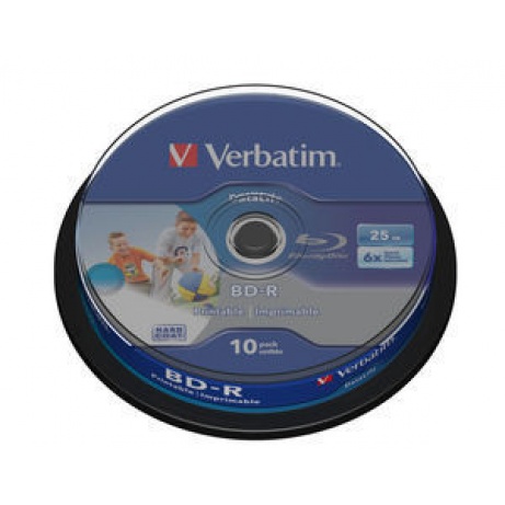 VERBATIM BD-R SL (6x, 25GB),printable, 10 cake