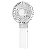 Platinet PRDF6107 kapesní ventilátor 10 cm, funkce powerbanky 4000 mAh, bílá-šedá