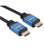 PREMIUMCORD Kabel HDMI - Ultra HDTV, 3m (kovové, zlacené konektory)