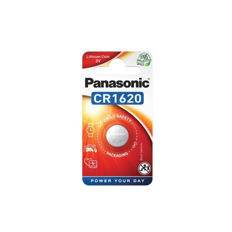 PANASONIC Lithiová baterie (knoflíková) CR-1620EL/1B  3V (Blistr 1ks)