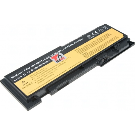 Baterie T6 Power Lenovo ThinkPad T420s, ThinkPad T430s, 4000mAh, 44Wh, 6cell