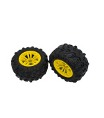 Kompletní gumy nalepené pro TWINRAPTOR RMT- žluté 2ks