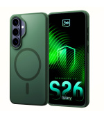 3mk ochranný kryt Smoke MagCase Green pro Samsung Galaxy S26+