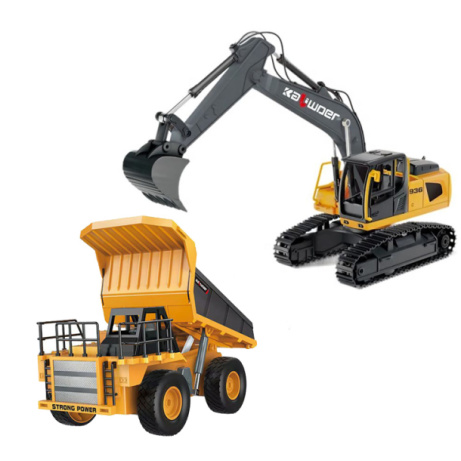 Set RC bagr + RC dump truck 1/24