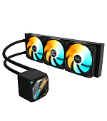 BAZAR - GIGABYTE Vodní chladič GAMING 360, 3x120mm, ARGB, LGA1851, AM5, černá - Poškozený obal (Komplet)