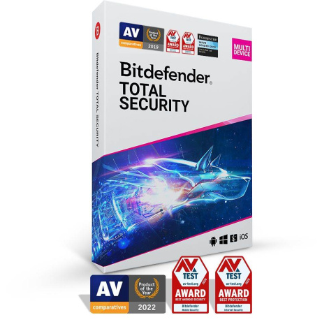 Bitdefender Total Security - 10 zařízení na 3 roky - elektronická licence do emailu