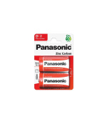 PANASONIC Zinkouhlíkové baterie Red Zinc R20RZ/2BP EU D 1,5V (Blistr 2ks)