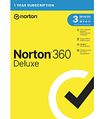 NORTON 360 DELUXE 25GB +VPN 1 uživatel pro 3 zařízení na 1 rok ESD 1+1 (50%)