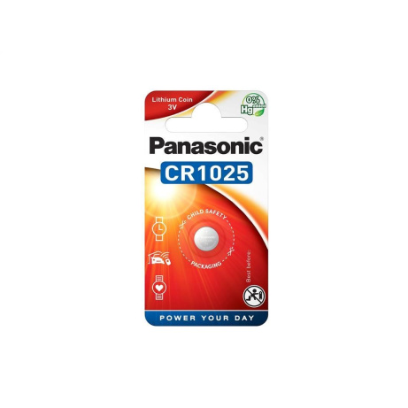 PANASONIC Lithiová baterie (knoflíková) CR-1025EL/1B  3V (Blistr 1ks)