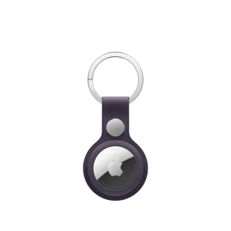 AirTag FineWoven Key Ring - Midnight Purple
