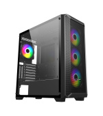 FSP ATX Midi Tower CMT591A/Midi Tower/Transpar./Černá