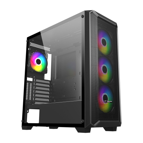 FSP ATX Midi Tower CMT591A/Midi Tower/Transpar./Černá