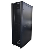 LEXI-Net 19" stojanový rozvaděč 42U 600x1000 rozebiratelný, kolečka, 1000kg, perforované dveře, černý