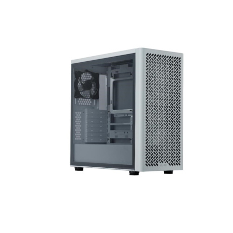 Cooler Master case Elite 502 White Lite, Průhledná bočnice, ATX, 1x 120mm Fan, bílá