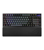 ASUS klávesnice ROG Azoth 96 HE, Mechanická, Bezdrátová, BT, RF 2.4GHz, US, černá