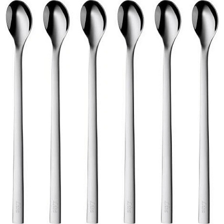 WMF Sada lžiček na long drink nápoje, 6 ks, nerezová ocel