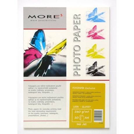 Armor fotopapír Exclusive 260g ink glossy 20xA4