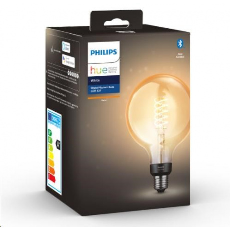 PHILIPS Hue White Filament Globe large 7W E27 G125 DIM