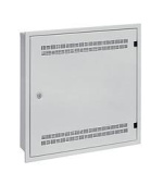 Solarix rozvaděč LC-18 do zdi s lištami 2U, 4U a 11U, 550x550 šedá RAL7035 s rámečkem k zazdění LC-18-55-15-W-G