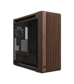 ASUS case PROART PA602 WALNUT WOOD RETRO TG, Mid Tower, průhledná bočnice, hnědá