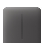Ajax  SideButton (2-gang) vertical - Boční dvou tlačítko, vertikální instalace, šedá