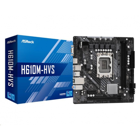 ASRock MB Sc LGA1700 H610M-HVS, Intel H610, 2xDDR4, 1xHDMI, 1xVGA, mATX