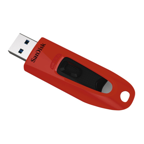 SanDisk Ultra/64GB/100MBps/USB 3.0/USB-A/Červená