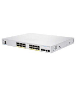 BAZAR - Cisco switch CBS350-24P-4G-EU (24xGbE,4xSFP,24xPoE+,195W,fanless) - REFRESH - Po opravě (Náhradní krabice)