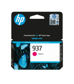 BAZAR - HP 937 Magenta Original Ink Cartridge (800 pages) - Poškozený obal (Komplet)