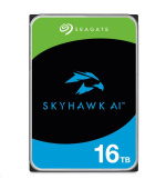 SEAGATE HDD 16TB SKYHAWK AI, 3.5", SATA 6Gb/s, 7200 RPM, Cache 512MB