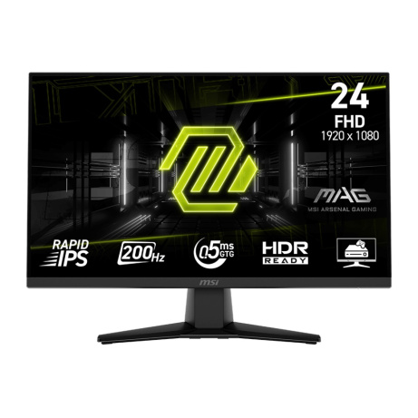 MSI MAG/242F/23,8"/IPS/FHD/200Hz/0,5ms/Black/2R