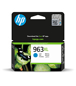 BAZAR - HP 963XL High Yield Cyan Original Ink Cartridge (1,600 pages) - Poškozený obal (Komplet)