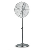 Orava SF-200 X stojanový kovový ventilátor, 3 stupně rychlosti, automatické otáčení, stříbrná