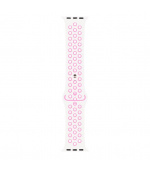 RhinoTech sportovní řemínek pro Apple Watch 42 / 44mm Bílo-růžová