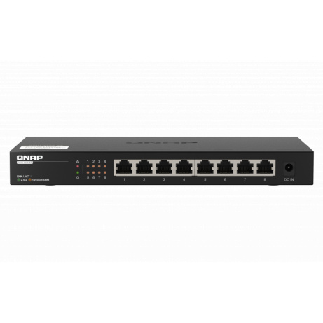 QNAP switch QSW-1108-8T (8x 2,5GbE port, pasivní chlazení, podpora 100M/1G/2,5G)