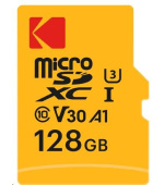 Kodak paměťová micro SD karta 128GB UHS-I U3 V30 Ultra + adaptér