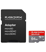 Sandisk Ultra PLUS micro SDHC karta 64GB UHS-I, V10, U1, C10, (150MB/s)