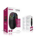 Salente HotHeat, teplovzdušný mini ventilátor, 500 W, černý