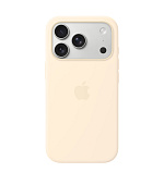 iPhone 17 Pro Silicone Case with MS – Vanilla