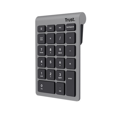 Trust Xalas Wireless numpad/Bezdrátová USB/Stříbrná