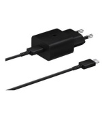 Samsung cestovní nabíječka EP-T1510XBE, PD, 15W, kabel USB-C, černá, EU
