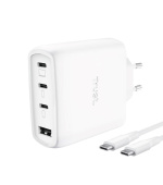 TRUST GaN Nabíječka MAXO 65W, 3xUSB-C,1xUSB-A, bílá