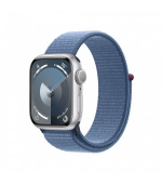 APPLE Watch Series 9 GPS 45mm Silver Aluminium Case with Winter Blue Sport Loop