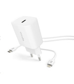 BAZAR - EPICO síťová nabíječka, PD 20W, USB-C - lightning kabel - bílá - Poškozený obal (Komplet)