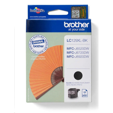 BROTHER INK LC-129XLBK (inkoust black 2400 str., ISO / IEC 24711)  POUZE (6520,6920)