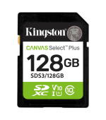 Kingston SDXC karta 128GB Canvas Select Plus, U1, V10, A1