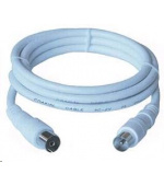 PREMIUMCORD TV kabel anténní propojovací 1m (koaxiální, M/F, 75 Ohm)
