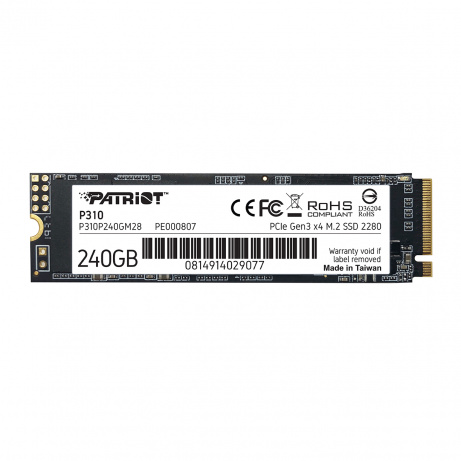 PATRIOT P310/240GB/SSD/M.2 NVMe/3R